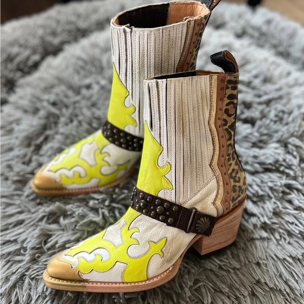 Mezcalero Booties Dudi Green Cowboy